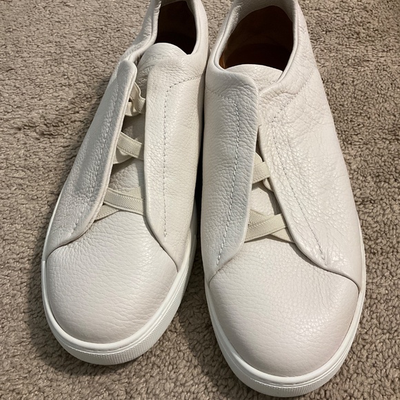 OFF WHITE DEERSKIN TRIPLE STITCH™ SNEAKERS - Picture 10 of 11